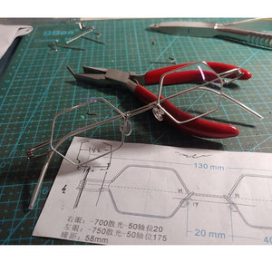 Handmade glasses non-threaded polygonal glasses anti-blue light prescription glasses, myopia, hyperopia, presbyopia glasses