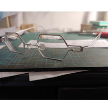 Load image into Gallery viewer, Handmade glasses non-threaded polygonal glasses anti-blue light prescription glasses, myopia, hyperopia, presbyopia glasses