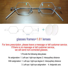 Load image into Gallery viewer, Handmade glasses non-threaded polygonal glasses anti-blue light prescription glasses, myopia, hyperopia, presbyopia glasses