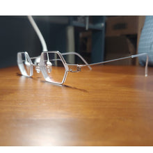 Load image into Gallery viewer, Handmade glasses non-threaded polygonal glasses anti-blue light prescription glasses, myopia, hyperopia, presbyopia glasses