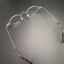 Load image into Gallery viewer, Handmade vintage small oval myopia anti-blue glasses without screw retro photochromic prescription presbyopic optical Eyeglasses
