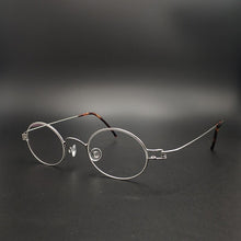 Load image into Gallery viewer, Handmade vintage small oval myopia anti-blue glasses without screw retro photochromic prescription presbyopic optical Eyeglasses