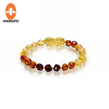 Carica l&#39;immagine nel visualizzatore di Gallery, Collana Hao Hu Po Nature Ambra per bambino/adulto Bracciale dal Mar Baltico Certificazione GIC originale con sacchetto di iuta 