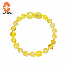 Carica l&#39;immagine nel visualizzatore di Gallery, Collana Hao Hu Po Nature Ambra per bambino/adulto Bracciale dal Mar Baltico Certificazione GIC originale con sacchetto di iuta 