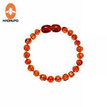 Carica l&#39;immagine nel visualizzatore di Gallery, Collana Hao Hu Po Nature Ambra per bambino/adulto Bracciale dal Mar Baltico Certificazione GIC originale con sacchetto di iuta 