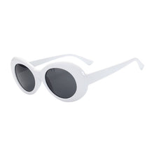Load image into Gallery viewer, Haptron Kurt Cobai style Oval UV400 Sunglasses Women Vintage retro round Frame white mens Sun glasses red Hip Hop Clear glasses