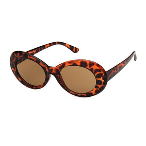 Haptron Kurt Cobai style Oval UV400 Sunglasses Women Vintage retro round Frame white mens Sun glasses red Hip Hop Clear glasses
