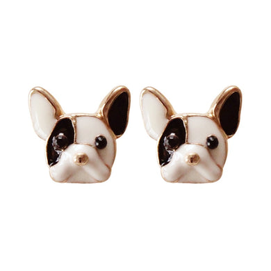 Harajuku Sake Cute Dogs Earrings Colorful Enamel Lovely Dog Stud Earring For Women Children Kids Girls