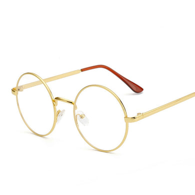 Harry Eyewear Small Round Glasses Clear Lens Unisex Gold Round Metal Glasses Frame Optical Men Women Black Circle Eye Glasses