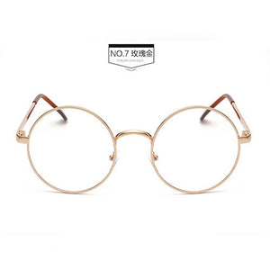 Harry Eyewear Small Round Glasses Clear Lens Unisex Gold Round Metal Glasses Frame Optical Men Women Black Circle Eye Glasses