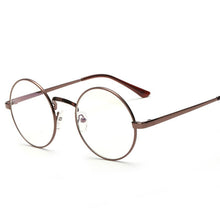 Carica l&#39;immagine nel visualizzatore di Gallery, Harry Eyewear Small Round Glasses Clear Lens Unisex Gold Round Metal Glasses Frame Optical Men Women Black Circle Eye Glasses