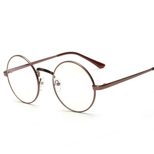 Harry Eyewear Small Round Glasses Clear Lens Unisex Gold Round Metal Glasses Frame Optical Men Women Black Circle Eye Glasses