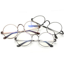 Carica l&#39;immagine nel visualizzatore di Gallery, Harry Eyewear Small Round Glasses Clear Lens Unisex Gold Round Metal Glasses Frame Optical Men Women Black Circle Eye Glasses