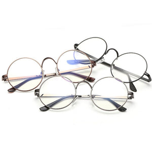 Harry Eyewear Small Round Glasses Clear Lens Unisex Gold Round Metal Glasses Frame Optical Men Women Black Circle Eye Glasses