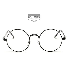 Harry Eyewear Small Round Glasses Clear Lens Unisex Gold Round Metal Glasses Frame Optical Men Women Black Circle Eye Glasses