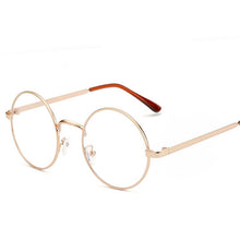 Carica l&#39;immagine nel visualizzatore di Gallery, Harry Eyewear Small Round Glasses Clear Lens Unisex Gold Round Metal Glasses Frame Optical Men Women Black Circle Eye Glasses