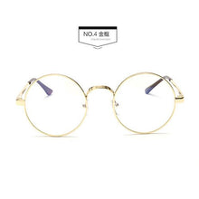Carica l&#39;immagine nel visualizzatore di Gallery, Harry Eyewear Small Round Glasses Clear Lens Unisex Gold Round Metal Glasses Frame Optical Men Women Black Circle Eye Glasses