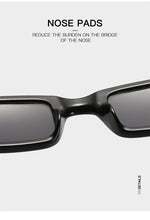 Carica l&#39;immagine nel visualizzatore di Gallery, Trendy piccolo rettangolo occhiali da sole donne 2022 Y2k Steampunk anni &#39;90 occhiali da sole UV400 gotico vacanza spiaggia Cat Eye Hippie Eyewear