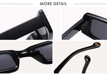 Carica l'immagine nel visualizzatore di Gallery, Occhiali da sole rettangolari piccoli alla moda da donna 2022 Steampunk anni '90 Occhiali da sole UV400 Occhiali da sole gotici da spiaggia Cat Eye Hip Hop Eyewear 