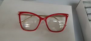 Retro glasses frame women cat eye eyeglasses Large transparent clear eye glasses frames for women  metal leg