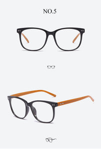 Retro Transparent Clear Lens Eyeglasses Fake Optical Eye Glasses Frames For Women Fashion Myopia Square Spectacles Eyewear