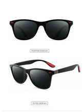 Carica l'immagine nel visualizzatore di Gallery, Square Retro Rivet Polarized Sunglasses UV400 Men's Glasses Classic Driving Sunglasses Oversized Sunglasses Men