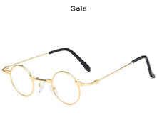 Load image into Gallery viewer, Small Round Sunglasses Women Men UV400 Metal Brand Designer Punk Sun Glasses Steampunk Vintage Goggles Black Shades