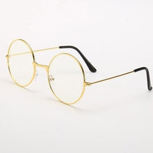 Load image into Gallery viewer, Vintage Round Metal Frame  Personality College Style Clear Lens Eye Glasses Frames blue-light eye protection mobile phone game