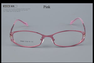 BCLEAR Women Prescription Optical Eyeglasses Frames with Golden Hollow Out Eyeglasses Frame With Flower Female Spectacle Eyewear