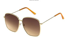 Load image into Gallery viewer, 2022 Fashion Metal Women Sunglasses Mirror Classic Large frame Retro Street Beat Glasses Travel Oculos De Sol UV400