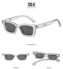 Load image into Gallery viewer, 2022 New Women Rectangle Vintage Sunglasses Brand Designer Retro Points Sun Glasses Female Lady Eyeglass Cat Eye Driver Goggles