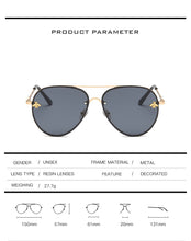 Load image into Gallery viewer, Brand Design 2022 Fashion Women Small Bee Sunglasses Colourful Rivet Glasses Female Male Outdoor Traveling Eyeglasses UV400