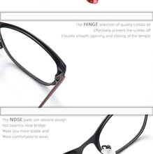 Load image into Gallery viewer, Square rectangular cat eye eyeglasses frame metal transparent small narrow glasses Women diopters customizable fashion luxury