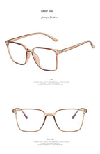 Load image into Gallery viewer, Anti Blue Light Glasses Square Frame  Women&#39;s Eyeglasses Frame Blue Blocking Gaming  Eyeglasses Vintage Men Spectacles