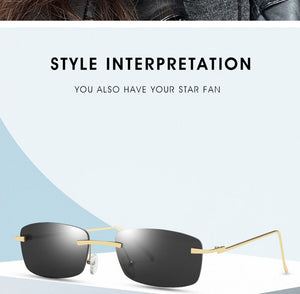 Rimless Sunglasses Women Small Frame Square Sun Glasses Women Luxury Brand Designer Sunglasses for Women Gafas De Sol
