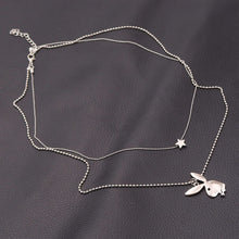 Load image into Gallery viewer, Cute Rabbit Necklace, Rabbit Charms, Rabbit Gentleman Charms, DIY Animal Jewelry Charms, Friend&#39;s Gifts A1715