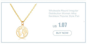 Collana con mappa del mondo Ciondolo con mappa in oro Girocollo con mappa del mondo Girocollo con stella Crescent Moon Collane per donna Gioielli Boho multistrato 