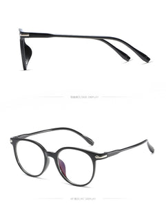 2022 Clear Glasses Women Anti Blue Light Eyeglasses Computer Gaming Goggles Vintage Round Fake Glasses Optical Spectacle Frame