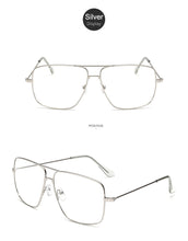 Load image into Gallery viewer, Vintage Gold Metal Frame Eyeglasses Mens Womens Sun glasses Retro Square Optical Lens Eyewear Nerd Clear Lens Glasses
