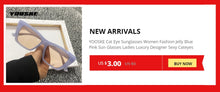 Load image into Gallery viewer, Rimless Cat Eye Sunglasses Women Trendy Sun Glasses Ladies Gradient Shades Framless Eyewear UV400 Mirror