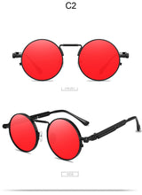 Load image into Gallery viewer, 2022 Classic New Punk Sunglasses Women Anti-reflective Mirror Round Metal Sun Glasses Vintage Men New Spring Glasses Uv400