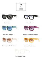 Load image into Gallery viewer, Fashion Cat Eye Sunglasses Women Brand Designer Retro Square Blue Purple Eyewear Female Nails Sun Glasses Shades UV400 Men