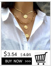 Carica l&#39;immagine nel visualizzatore di Gallery, Punk Multi Layered Pearl Choker Necklace Collar Statement Virgin Mary Coin Crystal Pendant Necklace Women Jewelry