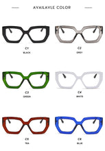 Load image into Gallery viewer, Fashion Polygonal Glasses Frame Women European And American Three-Color Frame Flat Glasses Men&#39;s Glasses Can Wear Myopia Glasses
