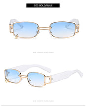Load image into Gallery viewer, Deisgn Vintage Square Sunglasses Men Women Metal Small Sun Glasses Retro Black Pink Trend 90s Eyewear UV400