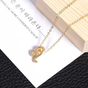 Men Women 12 Horoscope Zodiac Sign Gold Pendant Necklace Aries Leo 12 Constellations Jewelry Kids Christmas Gifts 19NOV91
