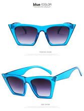 Load image into Gallery viewer, 2022 New Square Sunglasses Brand Cat Eye Sun Glasses Personalized Colorful Eyeglasses High Quality Womens Fashion Shades UV400