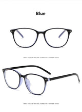 Load image into Gallery viewer, Plastic Vintage Eyeglasses Oval Myopia Blue Light Glasses Clear optical Computer Women Men Anti Blue Ray Glasses Frame