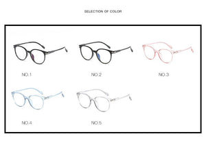 2022 Clear Glasses Women Anti Blue Light Eyeglasses Computer Gaming Goggles Vintage Round Fake Glasses Optical Spectacle Frame