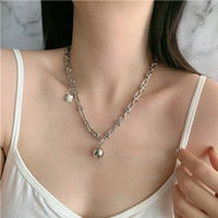 Load image into Gallery viewer, Girl Gift Metal Silver Color Cross Pendants Necklace For Women Men  Jewelry Geometric Rectangle Clavicle Chain Necklace